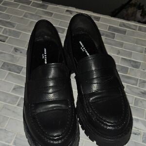Rock & Candy Black Leather Flats